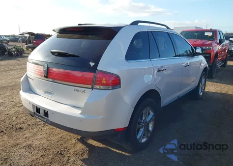 2010 Lincoln Mkx z USA, uszkodzony, nr VIN 2LMDJ6JC1ABJ33330